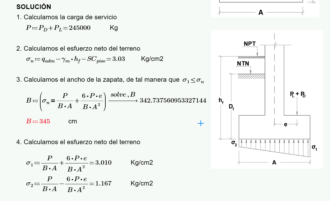 Diseños en Mathcad
