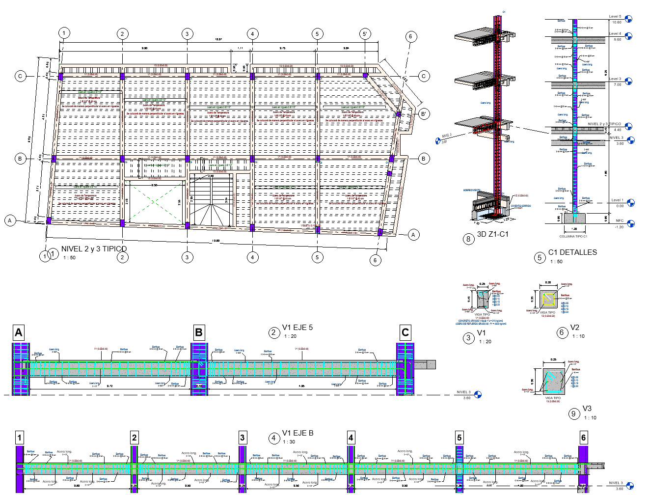 Detalle de Acero de Refuerzo