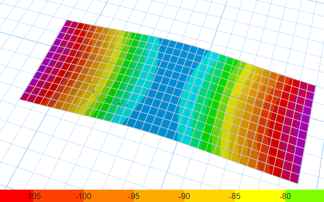 Visualización 3D del modelo de cimentación en SAFE